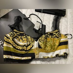 Versace Bralette Silk Top NWT 🔥😍🔥 Sz46